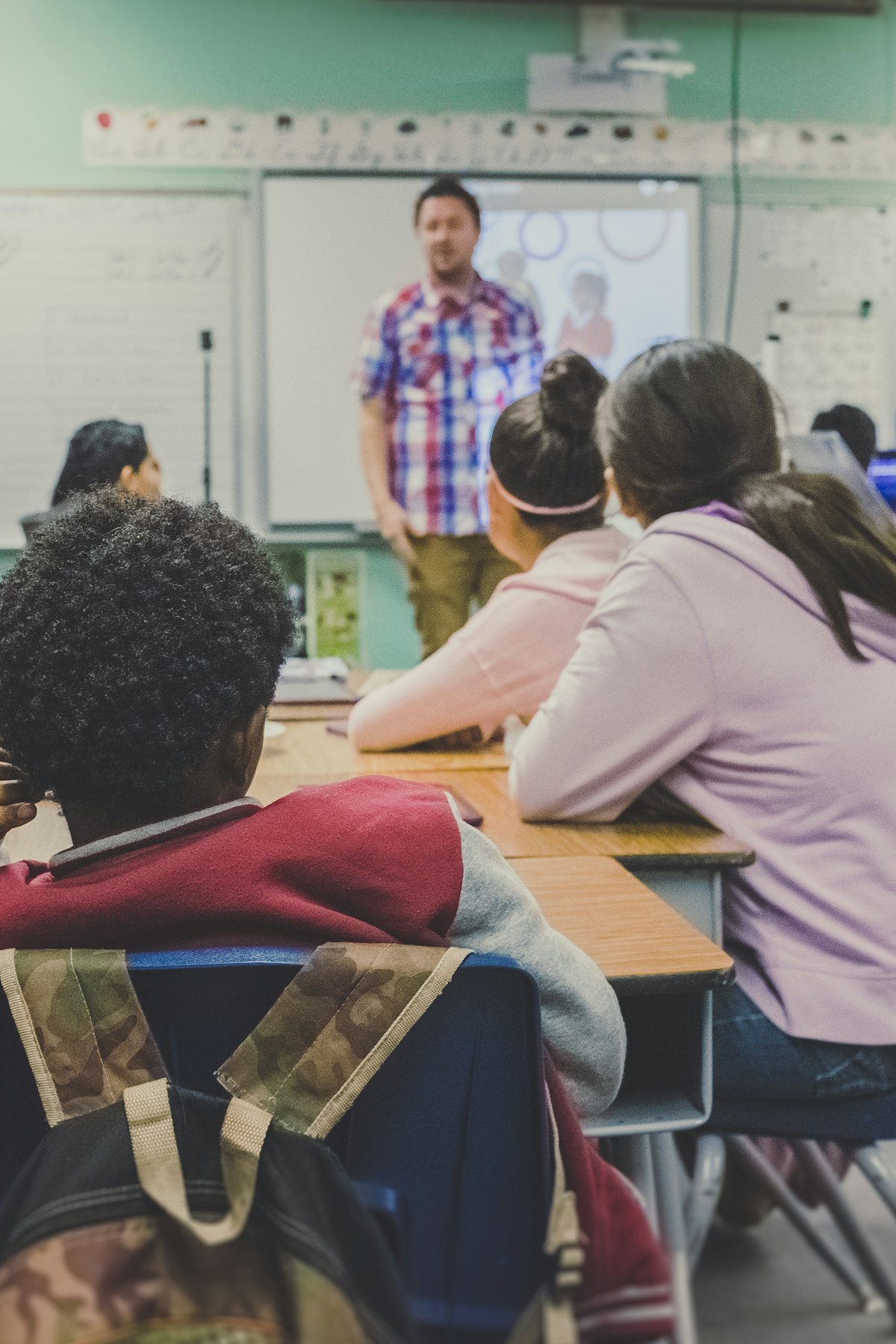 Students in a classroom